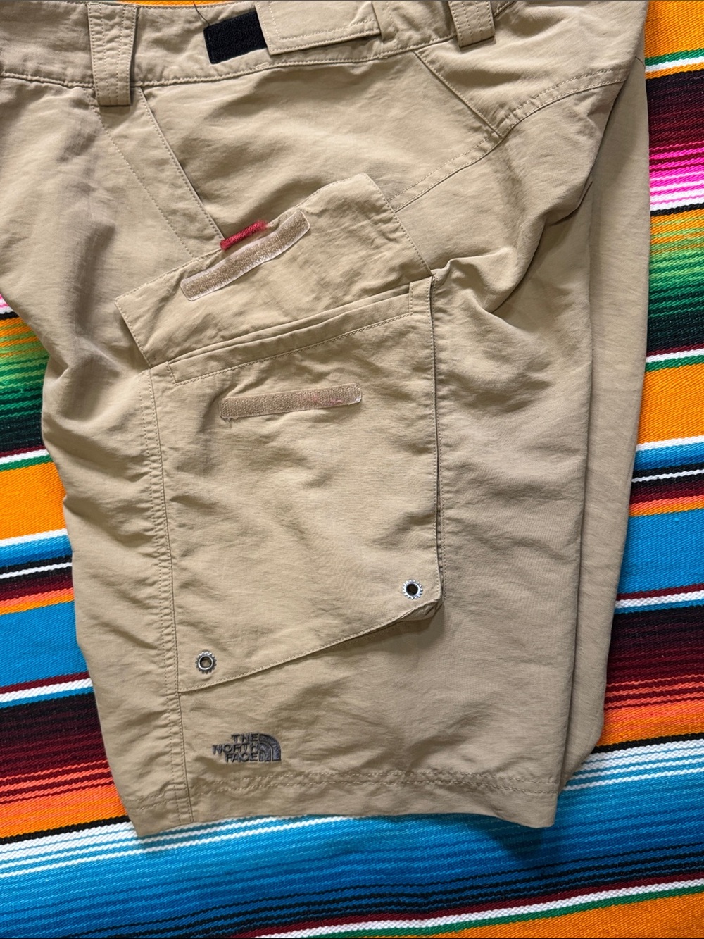 The North Face Men's Khaki Mountain Biking Cargo Shorts Cycling Medium - Picture 11 of 12